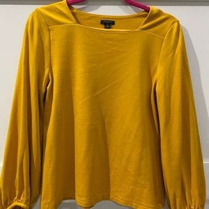 Mustard Ann Taylor Petite blouse